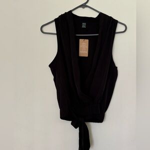 NWT Shein Solid Black Sleeveless Women’s Blouse Size Medium